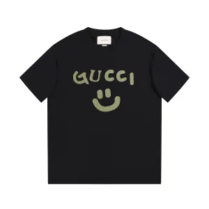 Luxury High Quality Gucci Short-Sleeved T-Shirt Black