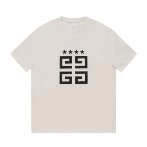 Luxury AAA Givenchy Short Sleeves Ash Cotton Long-Staple