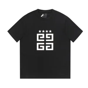 High Quality Givenchy Short Sleeves Ash Cotton Long-Staple