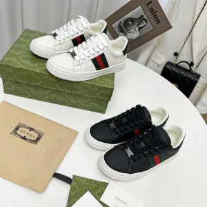 Luxury Designer Gucci Cowhide Sneakers