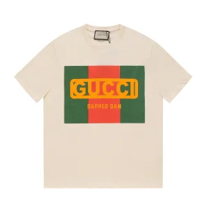 Reps Gucci Short-Sleeved T-Shirt Black Cotton Pure Spring Summer