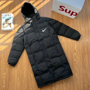 Designer Nike Outerwear Black Duck Down Simple And Versatile Winter