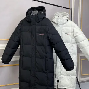 Luxury Balenciaga Jeans Red Down Fleece Sophistication Winter