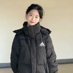 High Quality Adidas Outerwear Black Duck Down Simple And Versatile Winter
