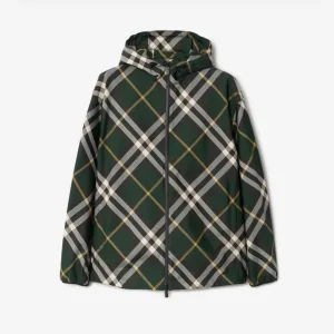Luxury Burberry Outerwear Red Cotton Polyester Rubber Twill Suitable For Various Body Types