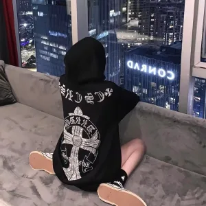 AAA Super Clone Chrome Hearts Hoodie Red Double-Sided Fabric Winter