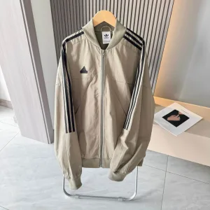 AAA Super Clone Adidas Coat Black Jacquard Autumn Early