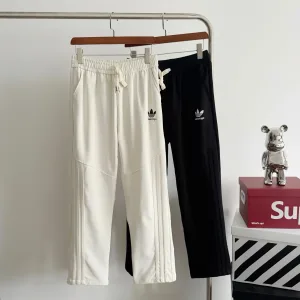 Reps High Quality Adidas Casual Trousers Red Cotton Pure Autumn