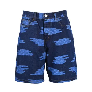 High Quality Louis Vuitton Shorts Green Denim