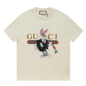 High Quality Reps Gucci Short-Sleeved T-Shirt Ash Cotton Pure Spring Summer