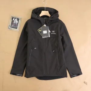 Designer Archaeopteryx Outerwear Red Polyester Nylon Fleece Air Layer Autumn Winter Fabric Embroidery