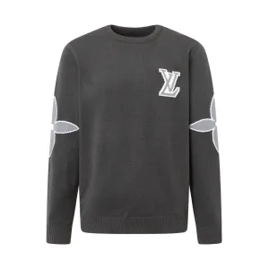 Luxury Aaa Louis Vuitton Jacquard Sweater