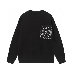 AAA Luxury Loewe Sweater Blue Modal Relaxed Fit