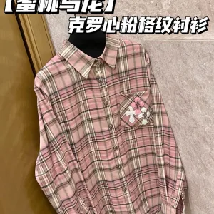 High Quality Luxury Chrome Hearts Leather Shirt
