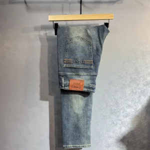AAA Zegna Jeans Red Cotton Denim Spring Summer