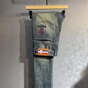 Luxury Reps Moncler Jeans Red Cotton Denim Spring Summer