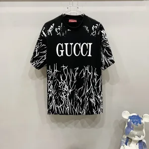 Designer Luxury Gucci Cotton Short-Sleeved T-Shirt