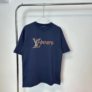 Reps Super Clone Louis Vuitton Short-Sleeved T-Shirt Red Cotton Pure