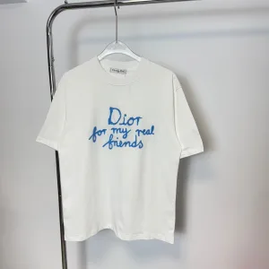 Designer Dior Short-Sleeved Shirts Ash Cotton Pure