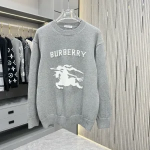 High Quality Luxury Burberry Cashmere Sweater For Autumn