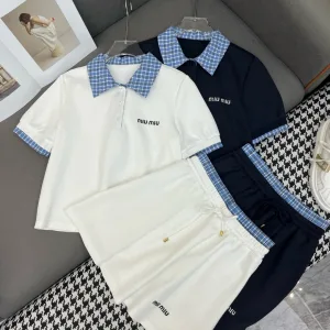 1:1 Luxury Miu Miu Plaid Set