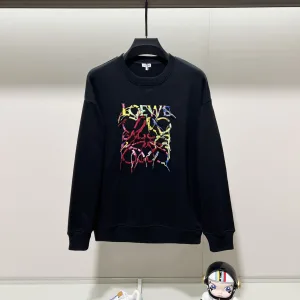 High Quality Luxury Loewe Cotton Hoodies