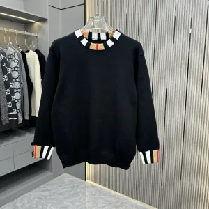 Luxury High Quality Burberry Cashmere Sweater For Autumn