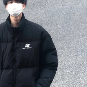AAA High Quality New Balance Cotton-Padded Coat Black Cotton Down Oxford Cloth