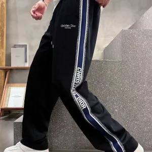 Designer High Quality Dior Sweatpants Black