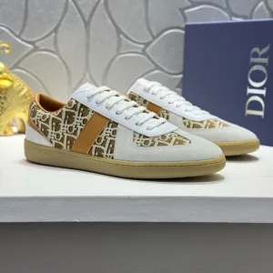 Super Clone Dior Sneakers Color Sheepskin Cowhide Multiple Colors Available Street Style